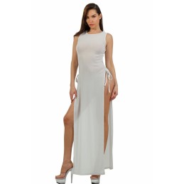 Prestaloveshop Robe Déshabillé Long Transparent Rayé
