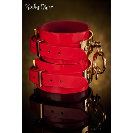 Prestaloveshop Menottes chevilles Glossy anneau détachable doré