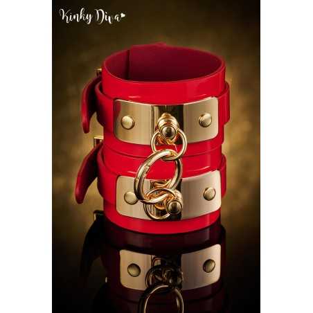 Prestaloveshop Menottes poignets Glossy anneau clip détachable