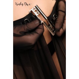 Prestaloveshop Jupe longue maille noire taille élastique clip Prestaloveshop Jupe longue maille noire taille élastique clip