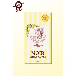 Prestaloveshop Tablette chocolat aphrodisiaque • Noir Citron