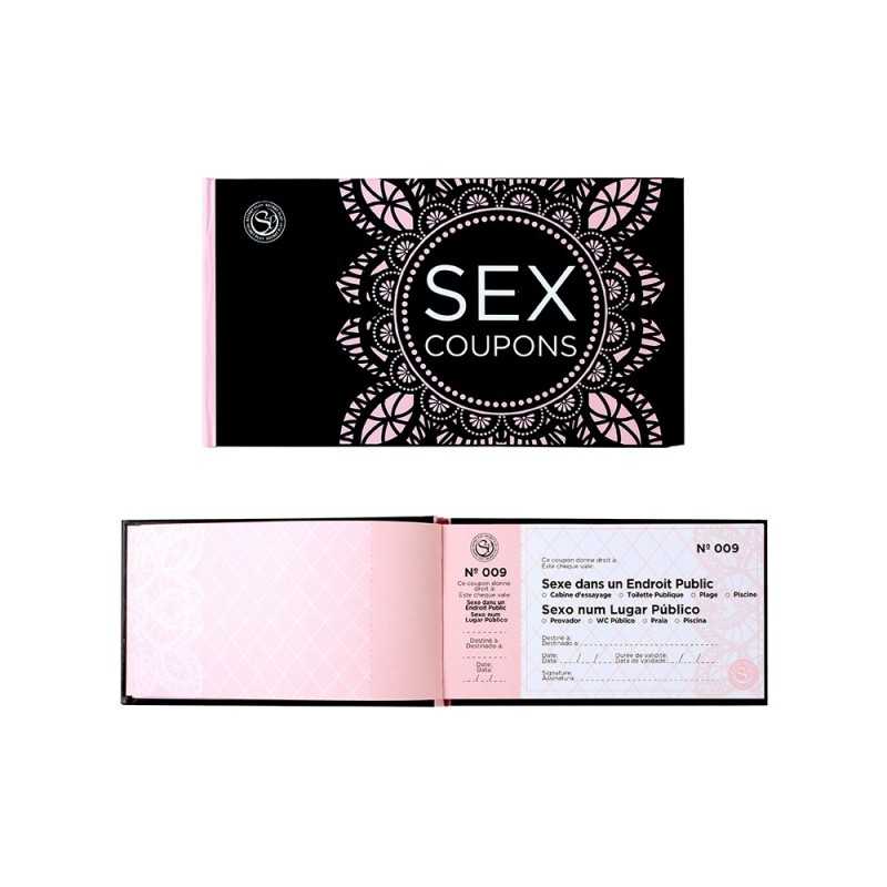 Erotissimo Loveshop 82 Sex Coupons Chéquier 50 coupons