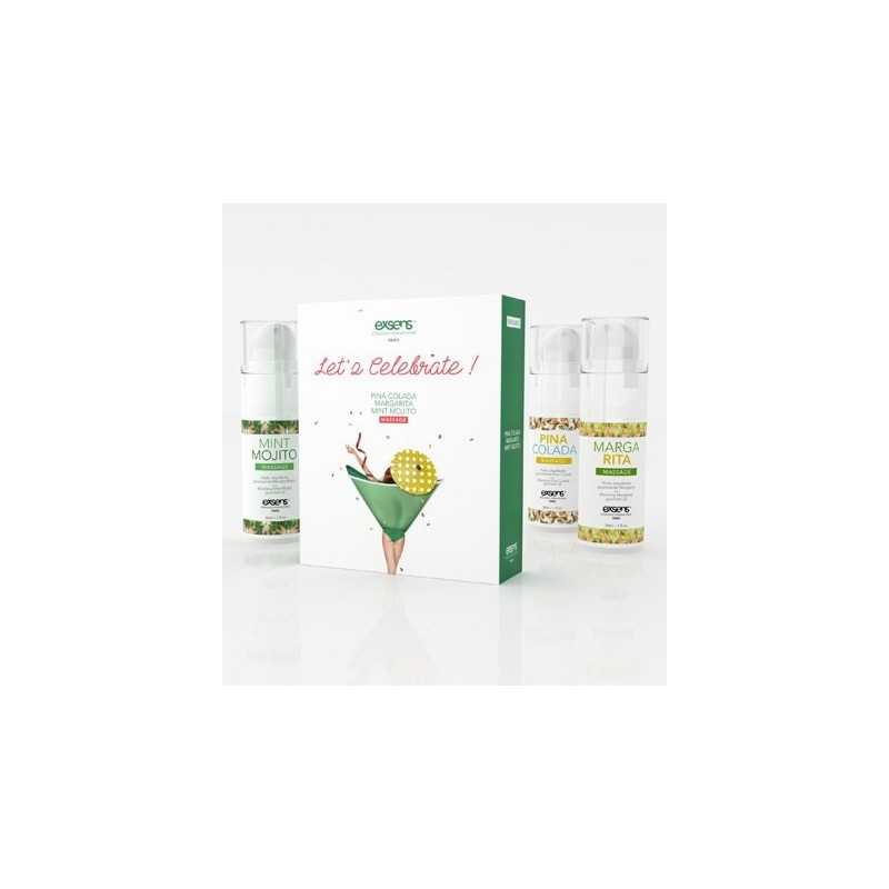 Erotissimo Loveshop 82 Coffret de 3 Huiles de Massage Gourmandes