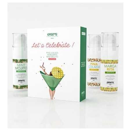 Erotissimo Loveshop 82 Coffret de 3 Huiles de Massage Gourmandes