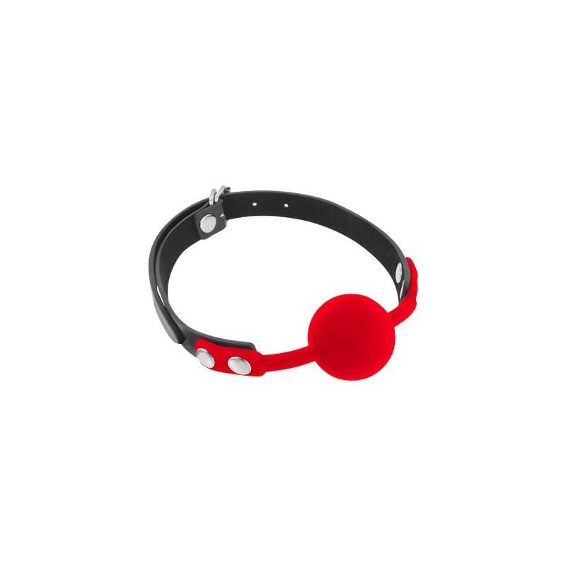 Erotissimo Loveshop 82 Bâillon Boule Noire et Rouge