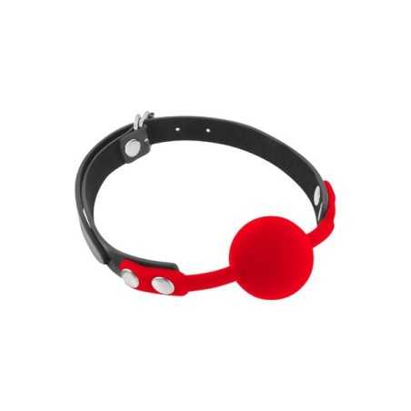 Erotissimo Loveshop 82 Bâillon Boule Noire et Rouge