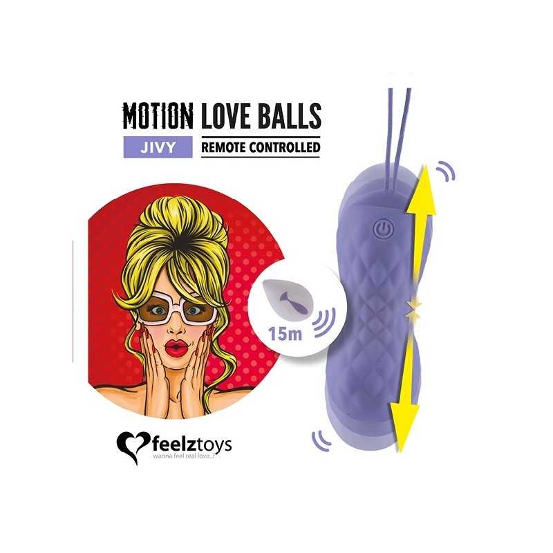 Erotissimo Loveshop 82 Remote Controlled Motion Love Balls Jivy