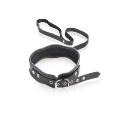 Erotissimo Loveshop 82 Collier Cuir Vernis Noir et Laisse